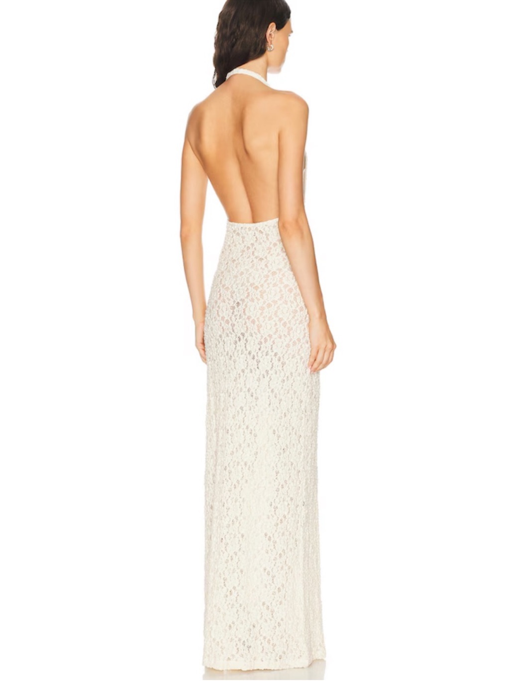 Enza Costa Puckered Lace Halter Dress — image 2 of 8